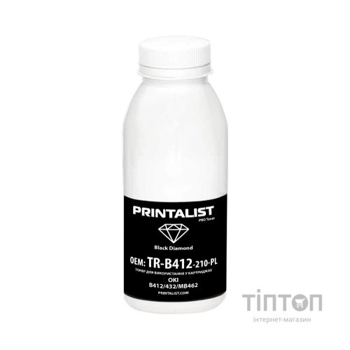 Тонер OKI B412/432/MB462, 210г Black Printalist (TR-B412-210-PL)