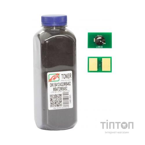 Тонер OKI B412/432/MB462 250г Black +chip AHK (1401339)