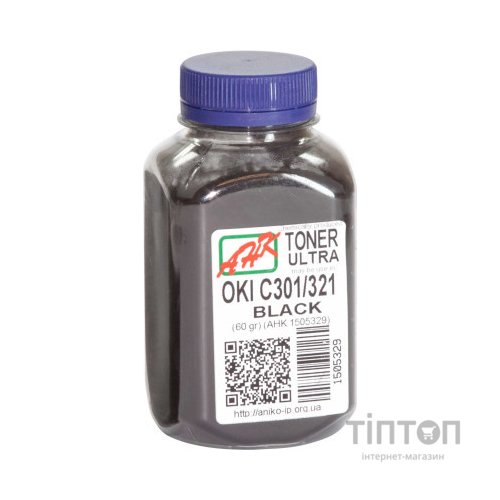 Тонер OKI C301/321, 60г Black AHK (1505329)