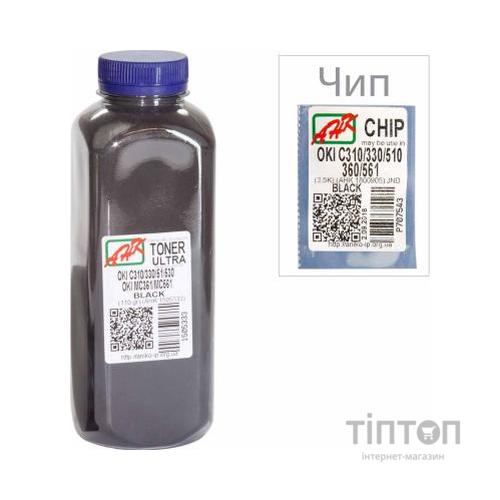 Тонер OKI C310/330/510, 110г Black+chip AHK (1505337)