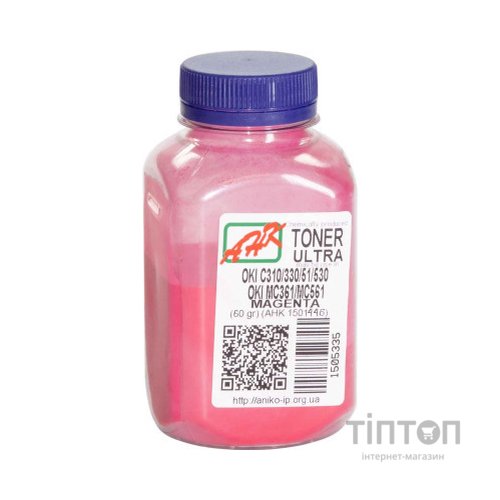 Тонер OKI C310/330/510/530, Glossy, 60г Magenta AHK (1501446)