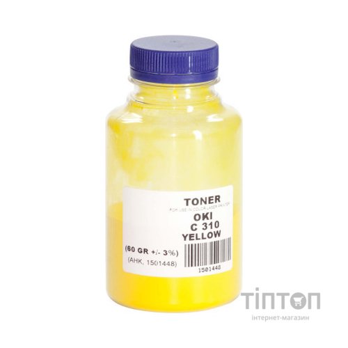 Тонер OKI C310/330/510/530, Glossy, 60г Yellow AHK (1501448)