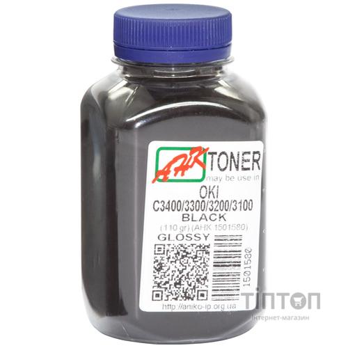 Тонер OKI C3400/3300, 110г Black+chip AHK (1502693)