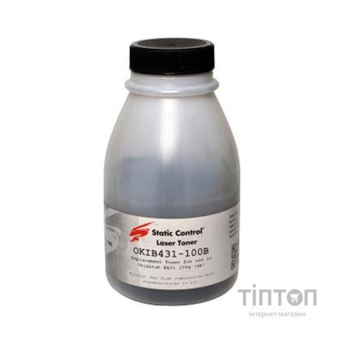 Тонер OKI B431 100г, фасовка Static Control (OKIB431-100B-P)