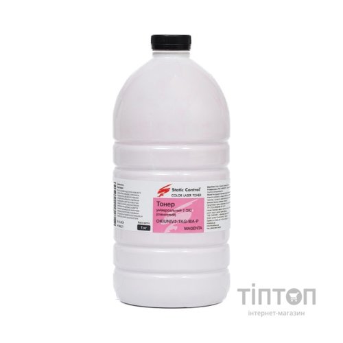 Тонер Okidata 3 (Glossy) 1кг magenta фасовка Static Control (OKIUNIV3-1KG-MA-P)