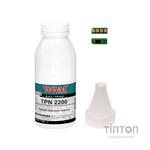 Тонер Pantum M6500/M6607, P2200/2500, 90г Black, chip WWM (TC-PC-211RB-WWM)