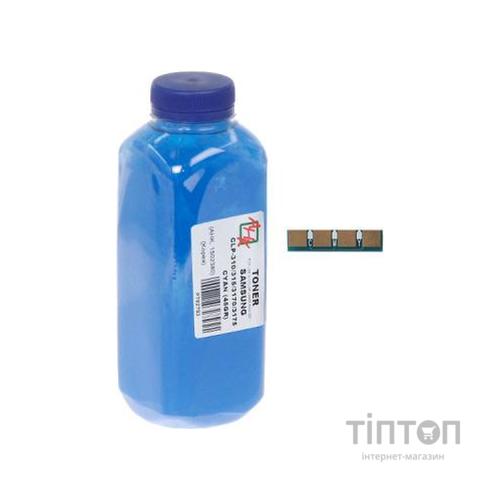 Тонер Samsung CLP-310/315/3175, 45г Cyan + chip AHK (1502404)
