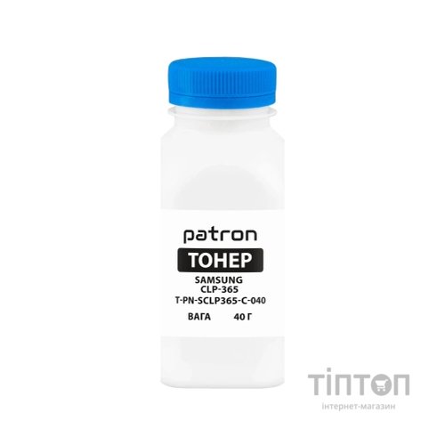 Тонер SAMSUNG CLP-365 CYAN 40г PATRON (T-PN-SCLP365-C-040)