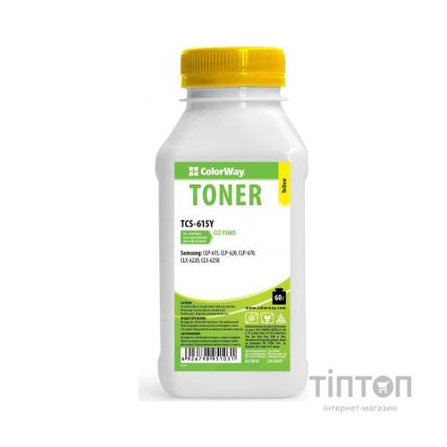 Тонер SAMSUNG CLP-615/620ND/670ND Yellow 60g ColorWay (TCS-615Y)