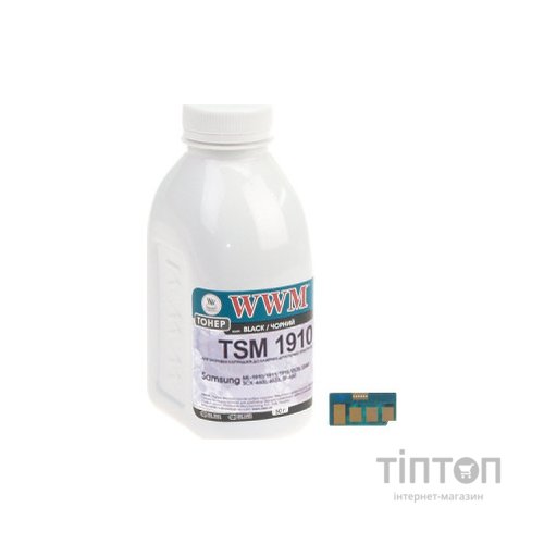 Тонер Samsung ML-1910, 80г Black +chip WWM (LJ-SET122)