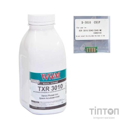 Тонер Xerox Phaser 3010 Black 30г + chip WWM (TCXP3010)