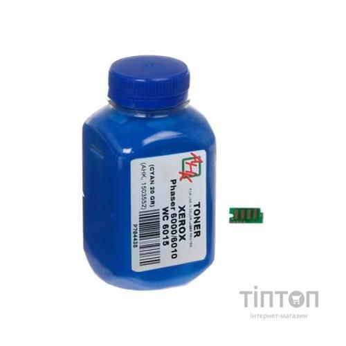 Тонер Xerox Phaser 6000/6010, 20г Cyan +chip AHK (1500252)