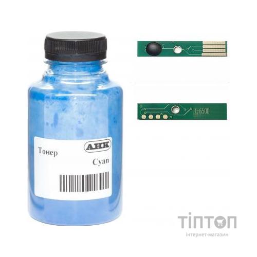 Тонер Xerox Phaser 6600 120г Cyan +chip AHK (3202901)