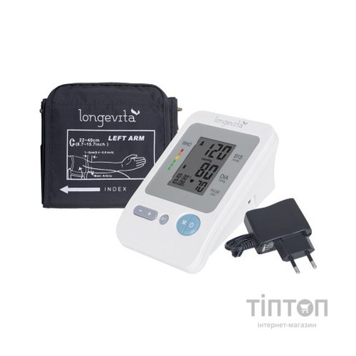 Тонометр Longevita Авт.вимір.артер.тиску LONGEVITA BP-1304 Авт.вимір.артер.тиску (BP-1304)