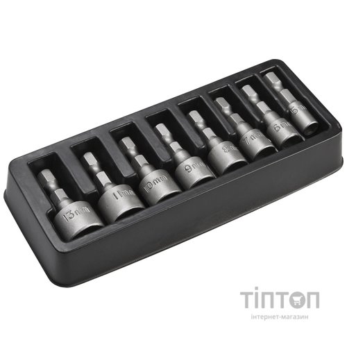 Набір головок Topex 1/4", 8 шт (39D387)