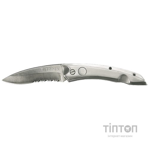 Ніж Topex унiверсальний, лезо 80 мм, пружинний (98Z110)