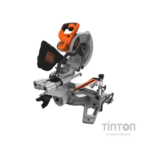 Торцювальна пила Black&Decker 1500 Вт, диск 216х30 мм, 4700 об/хв, XPS, вага 15 кг (BES701)