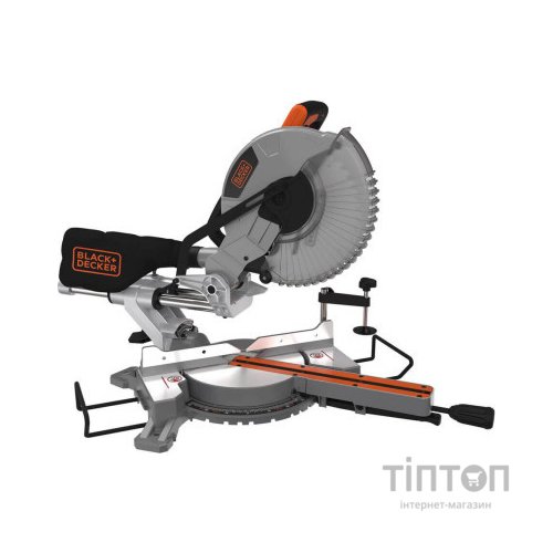 Торцювальна пила Black&Decker 2100 Вт, диск 254х30 мм, 5000 об/хв, XPS, вага 18.5 кг (BES710)