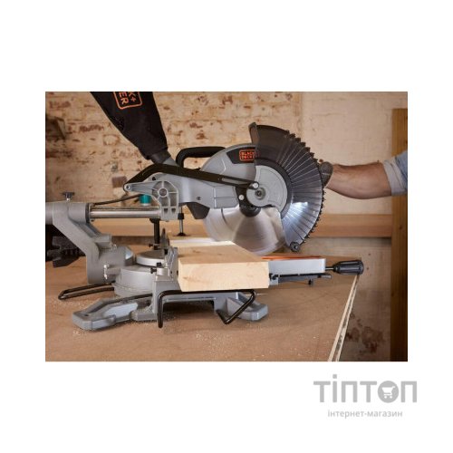 Торцювальна пила Black&Decker 2100 Вт, диск 254х30 мм, 5000 об/хв, XPS, вага 18.5 кг (BES710)