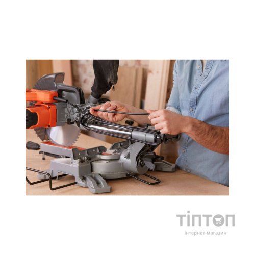 Торцювальна пила Black&Decker 2100 Вт, диск 254х30 мм, 5000 об/хв, XPS, вага 18.5 кг (BES710)