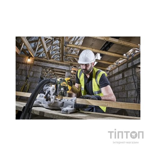 Торцювальна пила DeWALT 1400 Вт, диск 216х30 мм, 4500 об/хв, XPS, вага 11.5 кг (DWS774)