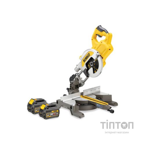 Торцювальна пила DeWALT 54В XR FLEXVOLT Li-Ion, 216х30 мм, XPS, 15 кг, 2x6Ah, TSTAK (DCS777T2)
