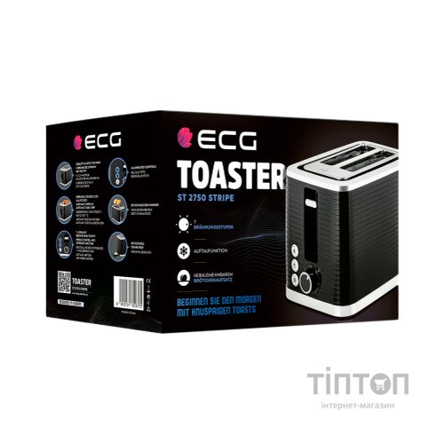 Тостер ECG ST 2750 Stripe