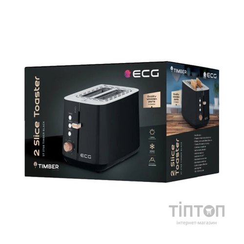 Тостер ECG ST 2768 Timber Black