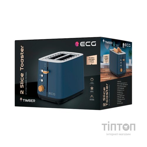 Тостер ECG ST 2768 Timber Petrol