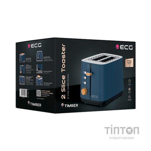 Тостер ECG ST 2768 Timber Petrol