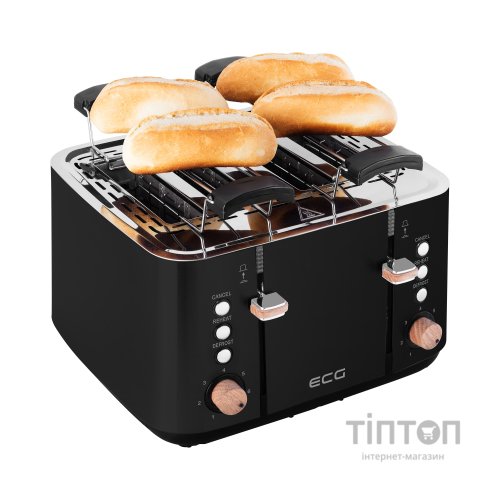 Тостер ECG ST 4768 Timber Black