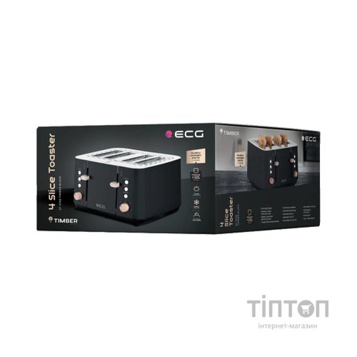 Тостер ECG ST 4768 Timber Black