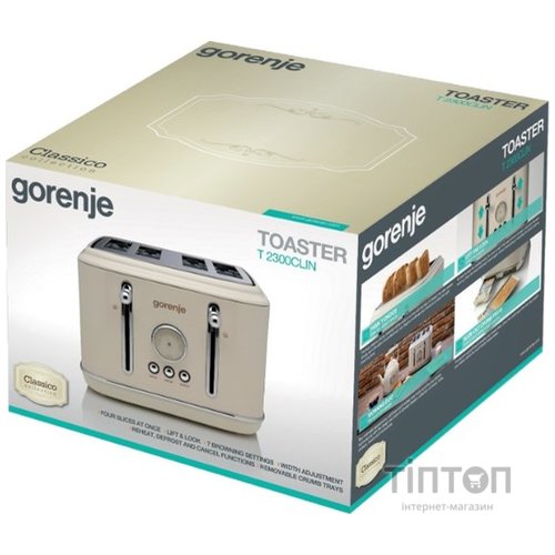 Тостер Gorenje T2300CLIN (T3223BE)