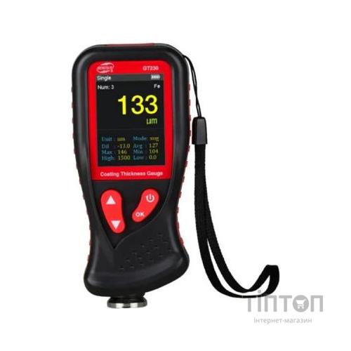 Товщиномір Benetech лакофарбових покриттів HD-дисплей Fe/nFe, 0-1300мкм (GT230)