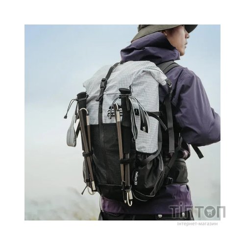 Трекінгові палиці Naturehike CNK2450DS017, 35-110 см, чорна (6927595785416)