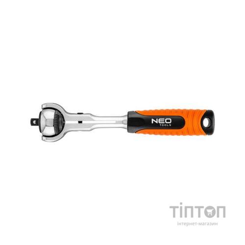 Тріскачка Neo Tools трещеточний 1/4 ", 360 °, 72 зубця (08-540)