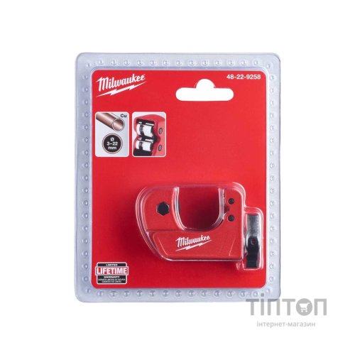 Труборіз Milwaukee для мідних труб 3-22мм (48229258)