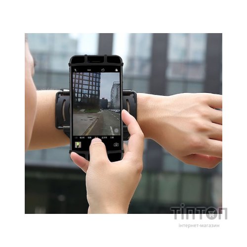 Тримач для смартфонів BeCover спортивний, на руку, чорний (BC-RZSS034 / 709634)