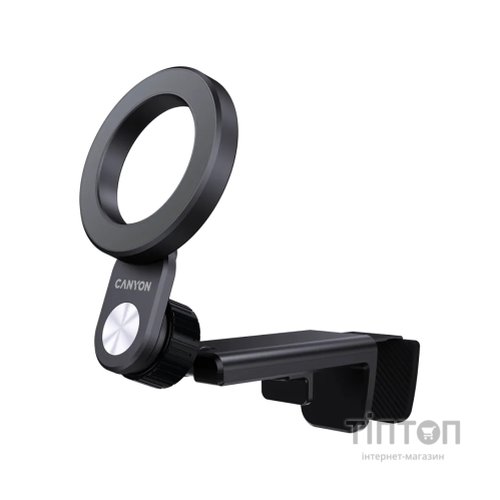 Тримач для смартфонів Canyon Magnetic travel holder OnGrip 11 clip mount Black (CNS-CCHM11)