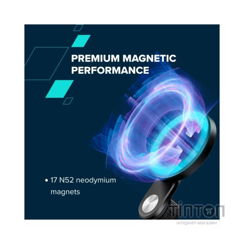Тримач для смартфонів Canyon Magnetic travel holder OnGrip 11 clip mount Black (CNS-CCHM11)