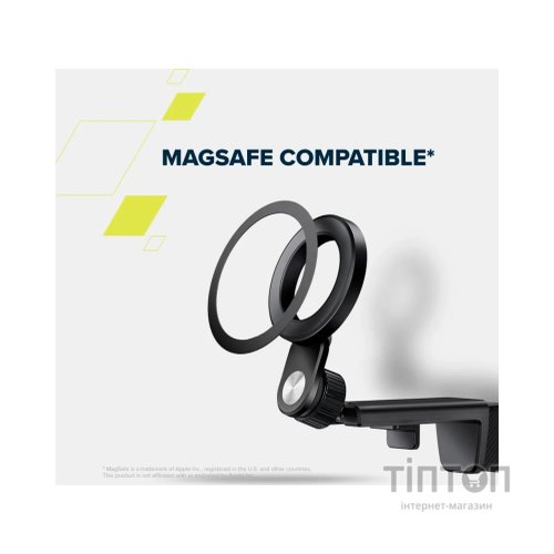 Тримач для смартфонів Canyon Magnetic travel holder OnGrip 11 clip mount Black (CNS-CCHM11)