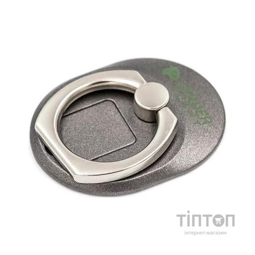 Тримач для смартфонів PowerPlant с кольцом, черный (CA910311)
