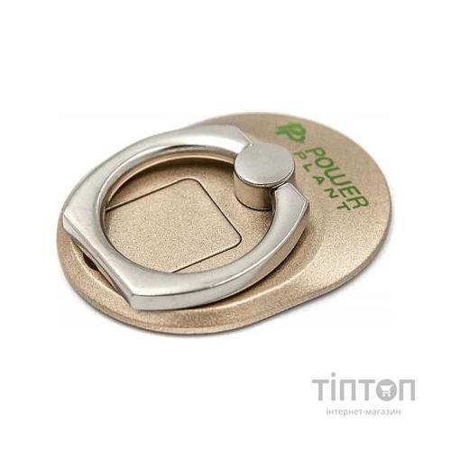Тримач для смартфонів PowerPlant с кольцом, желтый (CA910335)