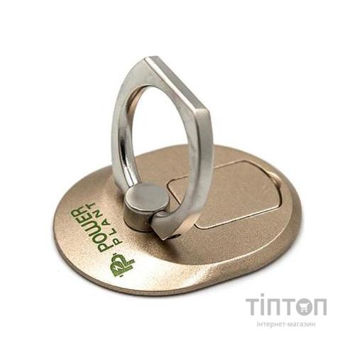 Тримач для смартфонів PowerPlant с кольцом, желтый (CA910335)