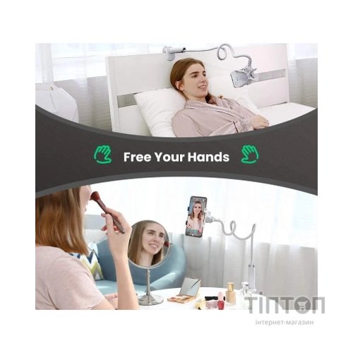 Тримач для смартфонів Ugreen LP113 Multifunction Phone Clip Stand White (30488)