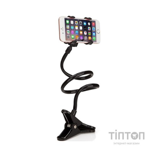 Тримач для смартфонів XoKo прищепка, гнучкий, 65 см, чорний (RM-C20)