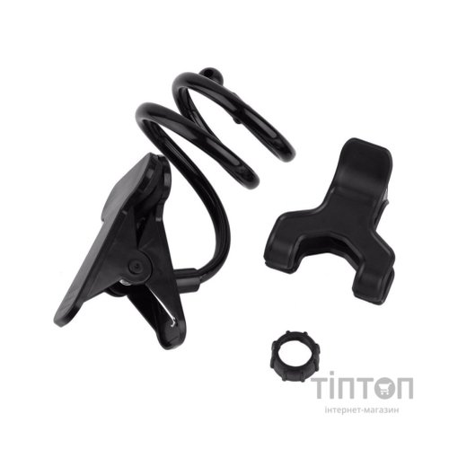 Тримач для смартфонів XoKo прищепка, гнучкий, 65 см, чорний (RM-C20)