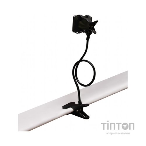 Тримач для смартфонів XoKo прищепка, гнучкий, 65 см, чорний (RM-C20)