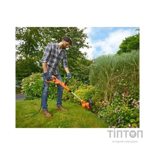 Тример садовий Black&Decker 0.45 кВт, ширина косіння 25 см, 7300 об/хв, вага 2.4 кг (BESTA525)