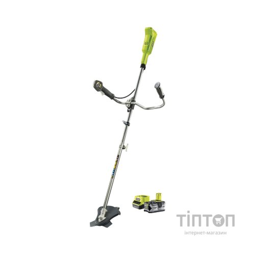 Тример садовий Ryobi ONE+ RBC18X20B4F, акумуляторний, 18В, АКБ 1х4Ач, диск/ліска. (5133003713)